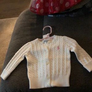 Ralph Lauren 6 month baby cable knit sweater.